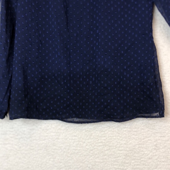 Coldwater Creek Womens Long Sleeve Blue Top SIZE SMALL - Picture 7 of 8